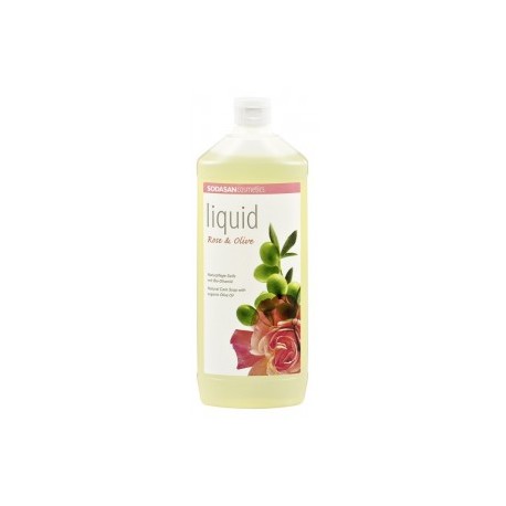 Săpun lichid si gel de dus bio din plante Trandafir-Măsline 1L