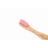 Periuta de dinti, Nordics, din bambus, pt. copii - roz
