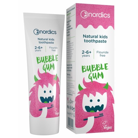Pasta de dinti naturala pentru copii Bubble Gum 50ml