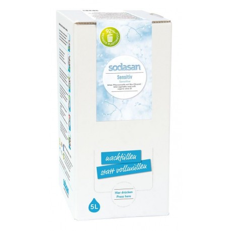 Săpun lichid si gel de dus bio Bio Sensitiv - 5l Sodasan